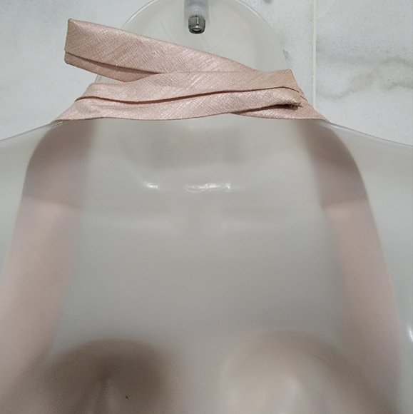 Alfred Sung Pearl Pink Halter Dress Fit and Flare 12 - Picture 5 of 8